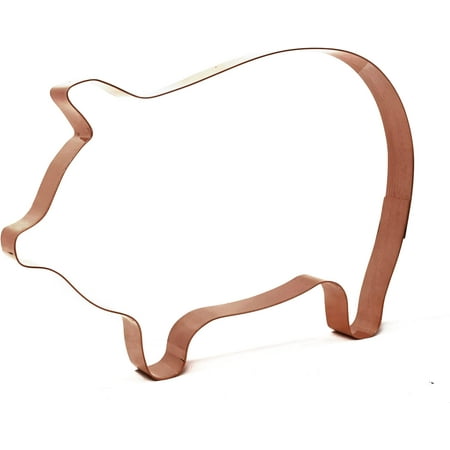 

Extra Large Farm Pig/ Copper Cookie Cutter - 7 X 4.75 Inches - Handcrafted In The
