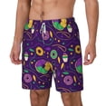 thumbnail image 2 of Xecao Mardi Gras and Donuts for Men's Swimming Trunks Swim Trunks Quick Dry Swim Shorts with Mesh Lining Funny Swimwear Bathing Suits, 2 of 9