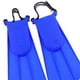 thumbnail image 2 of Aletas de entrenamiento para natación y snorkel para adultos, color azul, talla grande L, 2 of 9