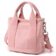 thumbnail image 1 of Bolso de mano de lona para mujer pequeño bolso de mano con cremallera bolso bandolera de lona bolso de hombro con compartimentos, 1 of 5