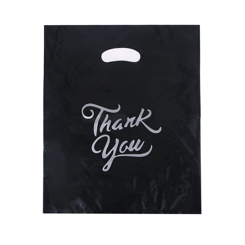GENEMA Thank You Bag Retail Bags Die Cut Handle Reusable Shopping Bags