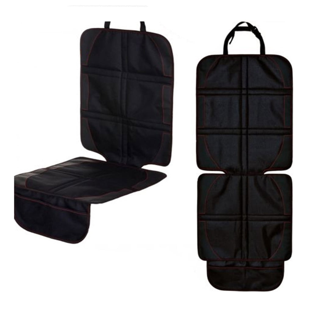 Car Seat Protector Waterproof Non Slip Thickened Padding Automotive Seat Cover Mat with Mesh Pockets for Child Baby Pets