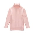 thumbnail image 2 of KkSLirnhs Sweaters for Girls Size 8 Long Sleeve Shirts for Girls Fashion Girl and Boy Children' Casual Long Sleeved Solid Color Warm TurtleNeck Over Sweater 6 Years（20） Pink, 2 of 6