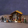 thumbnail image 4 of Nativity Sets for Christmas Indoor Set of 12 Pieces Tabletop Classic Nativity Scene Resin Figurines Set Religious Decorations Collection Gifts fot All Holidays Home Decor, 4 of 9