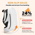 thumbnail image 3 of STQ KIDS Toddler Wide Toe Box Sneakers Classic Boys Girls Shoes | Non Slip,Lightweight,Walking,School,Zero Drop,Retro White T8, 3 of 8