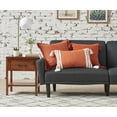 thumbnail image 3 of Anna Rust Solid Woven Square Accent Throw Pillow, 18" x 18", 3 of 7