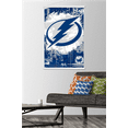 thumbnail image 2 of NHL Tampa Bay Lightning - Maximalist Logo 23 Wall Poster with Magnetic Frame, 22.375" x 34", 2 of 5