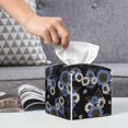 thumbnail image 6 of Tissue Sunflowers Box Cover Holder, Square by Xecao - Leather Decorative Organizer for Tabletop, Bathroom, Car, Office, 6 of 8