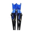 thumbnail image 2 of 2-Pack Solid Wood Folding Chairs with Blue Canvas Seat - Portable and Space-Saving, 2 of 5