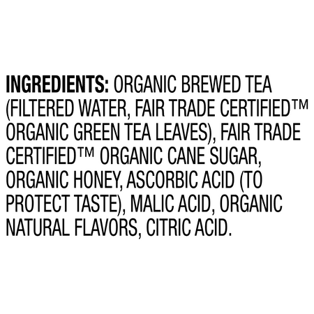 Honest Tea Organic Fair Trade Honey Green Gluten Free, 16.9 fl oz