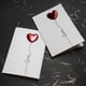 thumbnail image 2 of Carta de amor Tarjeta de felicitación para el día de San Valentín Tarjeta de felicitación de cuero hecha a mano con estéreo de amor Tarjeta de bendición para el día del maestro con latidos del, 2 of 5