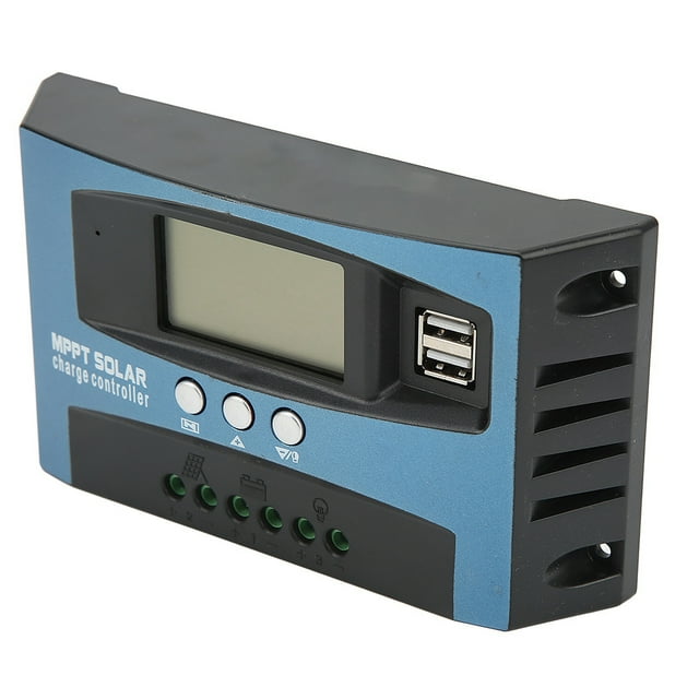 LCD Current Display PV Power Solar Charge Controller 2 USB Output 12 24V Self Adaption