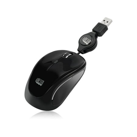 UPC: 0783750009263 | Adesso iMouse S8B – USB Illuminated Retractable Mini Mouse