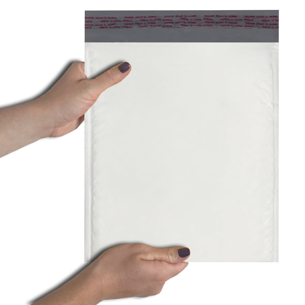 StarBoxes 50 Poly Bubble Mailer Bags 8.5"x12" - #2 White Self-Sealing