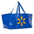 thumbnail image 7 of Walmart Jumbo Reusable Shopping Bag, Heavy-Duty Grocery Bag, Blue, 7 of 7