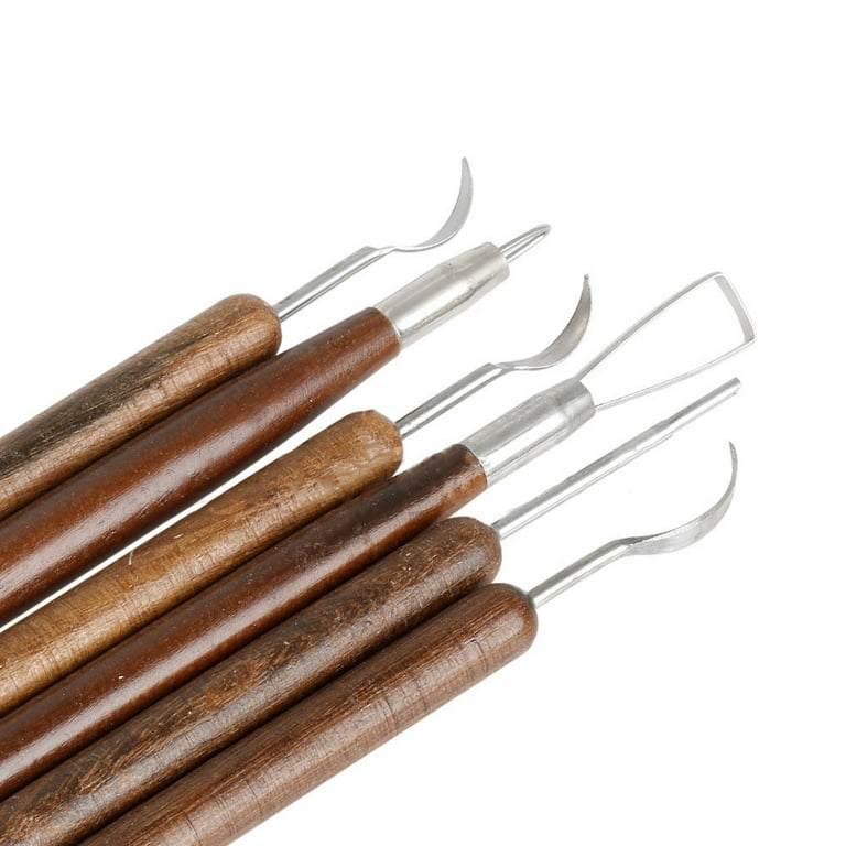 6Pcs Clay Sculpting Set Wax Carving Pottery Tools Shapers Polymer