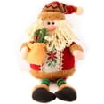 thumbnail image 4 of Christmas Figurines Plush Christmas Sitting Santa Claus Snowman Reindeer Christmas Ornament Long Legs Table Fireplace Decor Home Decoration, 11.8x4.7inch, 4 of 9