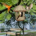thumbnail image 3 of PILE Handwoven Warm Cozy Bird House Straw Pet Gardening Decorations, 3 of 3