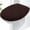 Brown, variant on Soft Chenille Bathroom Toilet Lid Cover, Machine Washable Seat Covers, 17.5x15, Stays in Place Rubber Backing, Fits Most Round, Elongated and Oblong Lids, Accessories Decor, Ivory