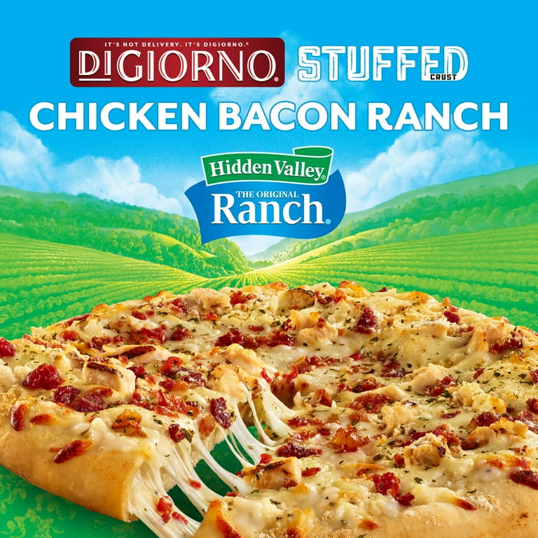 DiGiorno Stuffed Crust Cheese and Bacon Meat Pizza with Ranch