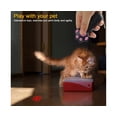 thumbnail image 2 of 3-in-1 Interactive Pet Light Toy for Cats & Dogs - Red Dot, UV, Mini Torch Modes, Cute Cat Paw Design with Soft Silicone Buttons, High-Quality Plastic Case, Hanging Iron Chain, Battery-Powered (2 AAA, 2 of 5