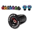 thumbnail image 4 of 1 Pairs Road Bike Bicycle Aluminum Alloy Handlebar Grips Bar End Cap Plug, 4 of 6