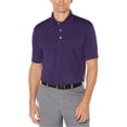 thumbnail image 1 of PGA Tour Mens Airflux Mesh Polo Shirt, Purple, Small, 1 of 1