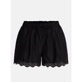 thumbnail image 6 of Time and Tru Women's Eyelet Trim Shorts, Sizes XS-XXXL, 6 of 6