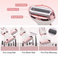 thumbnail image 4 of Máquina de afeitar eléctrica para mujeres Inalámbrico Recargable 4 en 1 Mujeres Maquinilla de afeitar Depiladoras portátiles para cara Brazo Bikini Piernas Axilas Cejas Nariz, 4 of 4