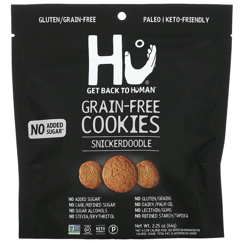 Hu, Grain-Free Cookies, Snickerdoodle, 2.25 oz Pack of 2