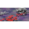 thumbnail image 4 of Skull Piggy Bank, Skeleton in Love Throw Out Puke of Hearts Deadly Romantic Gesture Art, Ceramic Coin Bank Money Box for Cash Saving, 3.6" X 3.2", Grey Red and Purple, by Ambesonne, 4 of 4