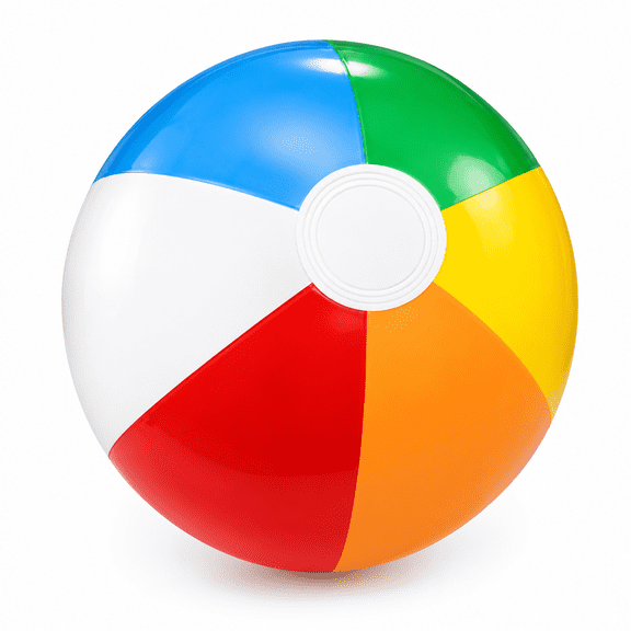 GARDVORA Glossy Panel Large Beach Ball Inflatable Beach Ball Large Summer Holiday Party Swimming;