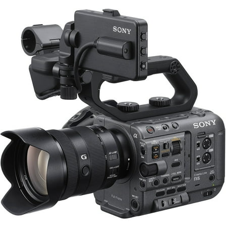 Sony Pro Cinema Line ILME-FX6 Professional Digital Camcorder, 3.5" LCD Touchscreen, Exmor R CMOS, High Dynamic Range (HDR), 4K