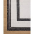 thumbnail image 6 of Indoor Outdoor Rug 5x8, Reversible, Loloi Easton Onyx / Ivory (5'3" x 7'6"), 6 of 7