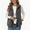 Gray, variant on Womens Fuzzy Fleece Vest Casual Lightweight Sleeveless Zip Up Warm Sherpa Vest Jacket Cozy Waistcoat Outerwear with Pockets for Fall Winter Spring