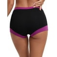 thumbnail image 3 of INSPIRE CHIC Women's High Waisted Loose Classic Full Coverage Briefs Breathable Cotton Ladies Panties S Purple, 3 of 4