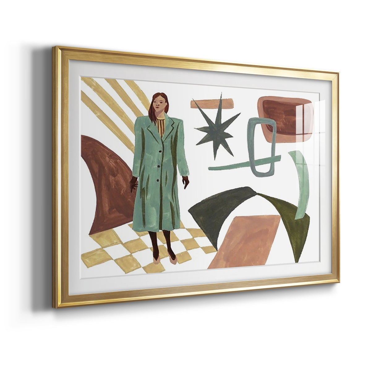 Vintage Vibes II Premium Framed Print - Ready to Hang