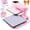 Pink, variant on Adnoom Auto Heat Press Machine with Swivel Design, Dual Heat Press 15x15 with Auto Release & off, Higher Heating Height, Sublimation Shirt Press for T-Shirt, White