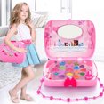 thumbnail image 2 of Juego de maquillaje para niños, juego de simulación, juego de maquillaje de seguridad, juguete para niñas, caja de cosméticos, 2 of 5