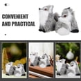 thumbnail image 4 of CIMAXIC 2pcs Mini Simulation Fox Toy Christmas Animal Decoration Cute Plush Fox Squatting Sleeping Animals Static Action Figures For Home Office Desktop Decor,3.94"X2.56"X1.57", 4 of 5