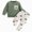 fall winter outfits-Green, variant on TOWED22 Toddler Baby Boys Fall Outfits Infant Long Sleeve Tractor Print Clothing Sets 2pcs Winter Clothes(Blazer,18-24 M)