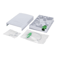 thumbnail image 3 of SatelliteSale Indoor Fiber Optic Outlet SC/APC, Single Mode OS1 Terminal, G657A1, 900μm, Simplex, 1 Meter Pre-Terminated Fiber Included, 3 of 5
