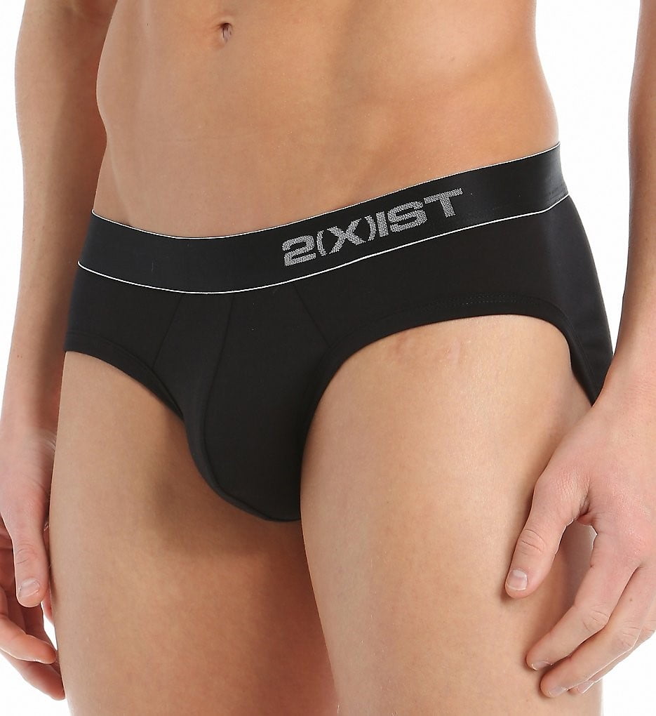 IST Mens Pima Stretch No Show Brief X 2