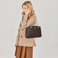 thumbnail image 4 of Bolsa Montana West con cadena acolchada para mujer, color café MWC-040CF, 4 of 7