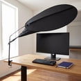 Phenofice Office Desk Shade Black Cubicle Light Shield Adjustable ...