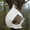 White, variant on Staron Plastic Outdoor Hanging Bird Feeder, Weather-Resistant Garden Bird Feeder with Hook, Spacious Easy-Fill Birdfeeder for Patio Backyard to Attract Wild Birds, Green