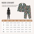 thumbnail image 4 of Pajama Sets for Women 2 Pcs, Colourful Conch Shell Button Down Long Sleeve Sleepwear Lounge PJ Sets, 4 of 6