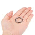 thumbnail image 3 of Uxcell 0.79'' Hebilla de O Ring O-Rings para accesorios de bolsa de hardware, cinturón, manualidades DIY, aleación de zinc, negro, 10 piezas, 3 of 3