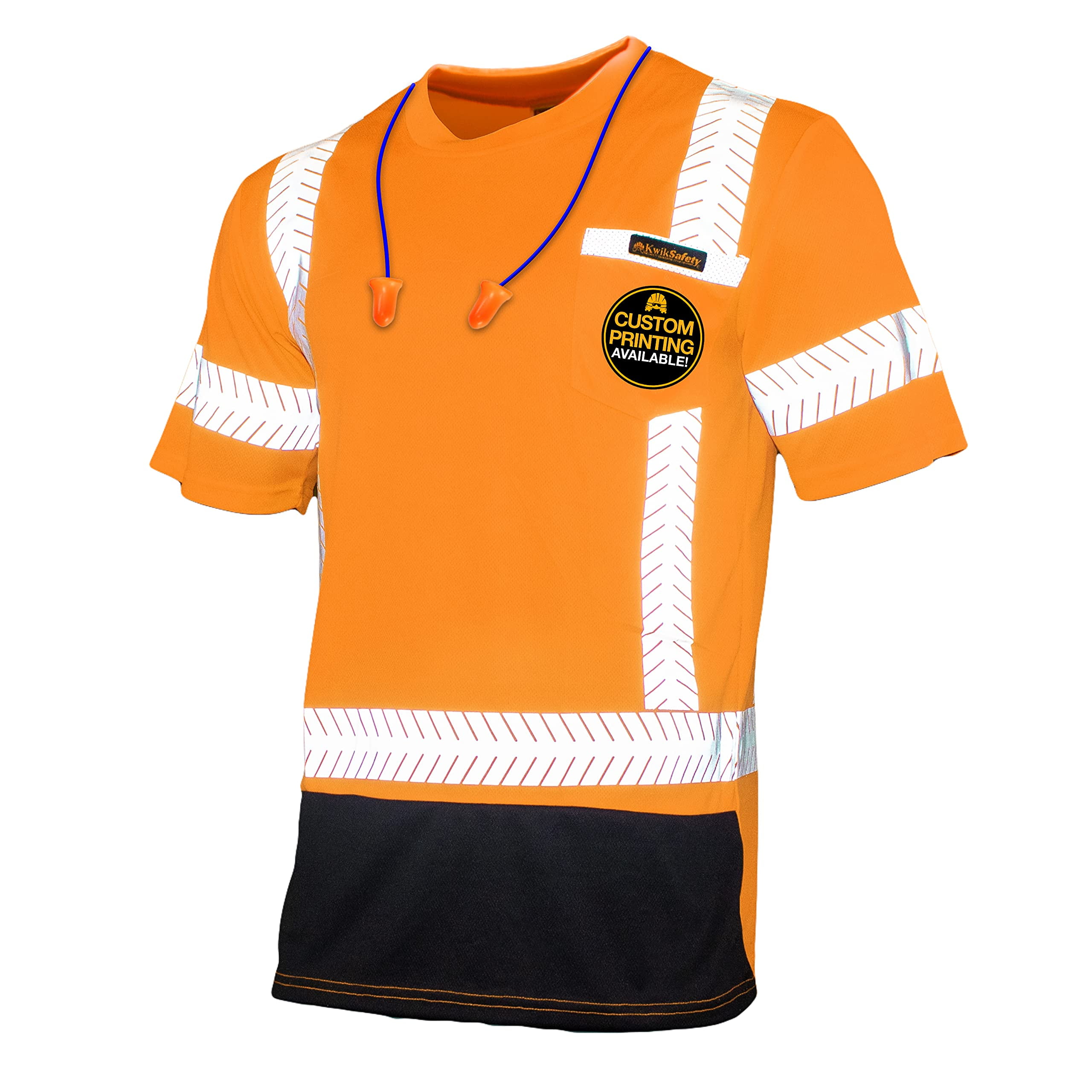 KwikSafety Estimator Safety Shirt Class 2 Short Sleeve ANSI Osha Hi Vis PPE | Yellow 2XL