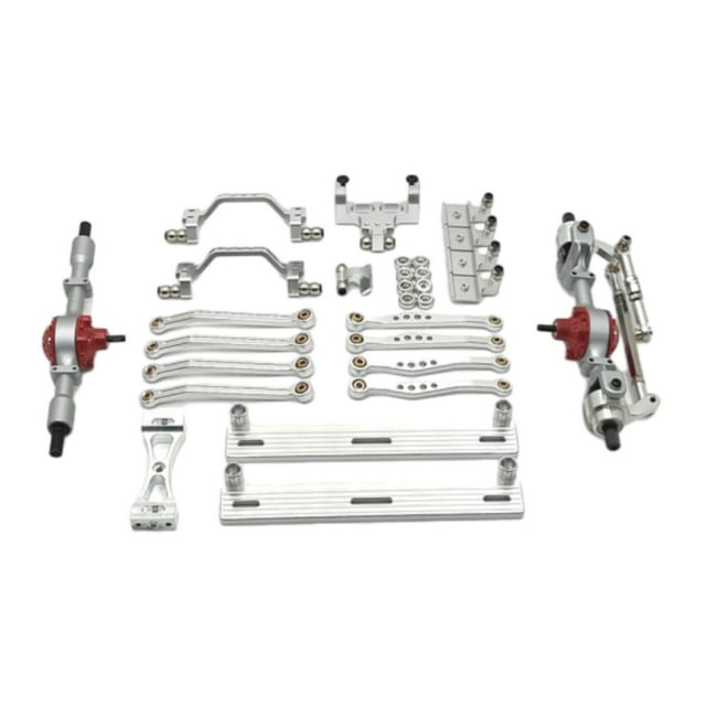 Xuanheng 1/16 RC Car Upgrade Spare Kit Front and Rear Axle Assembly for C64 Hobby Car argent